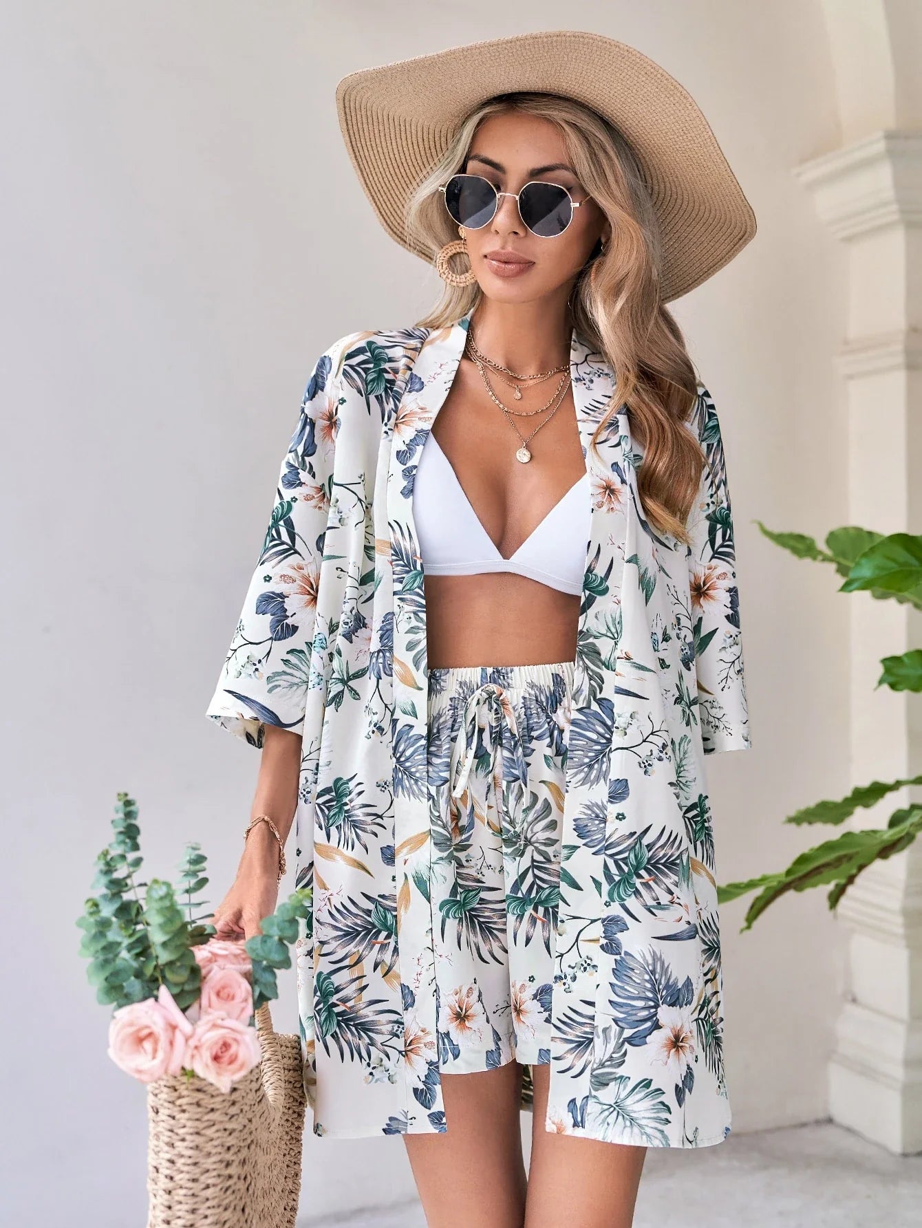 Conjunto Saída Tropical 2 Peças Celina