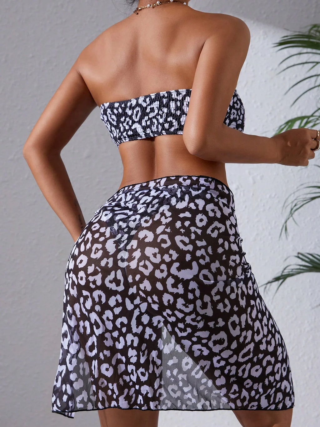 Conjunto Biquíni 3 Peças Saia Tropical