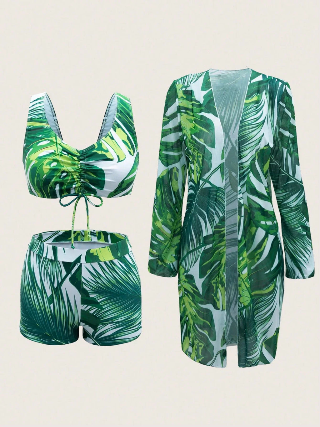 Conjunto Biquíni Tropical 3 Peças Laura