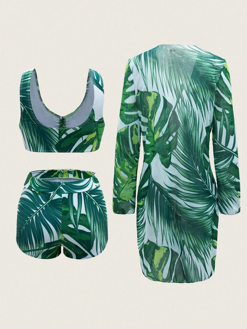 Conjunto Biquíni Tropical 3 Peças Laura