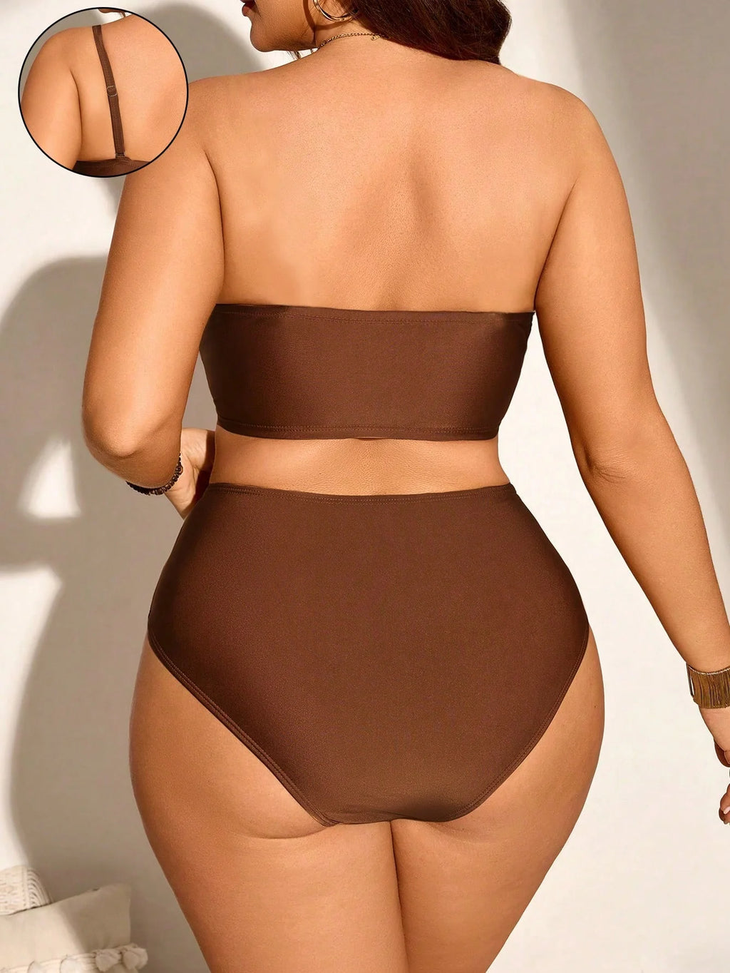 Biquíni Casual Plus Size Listrado G2