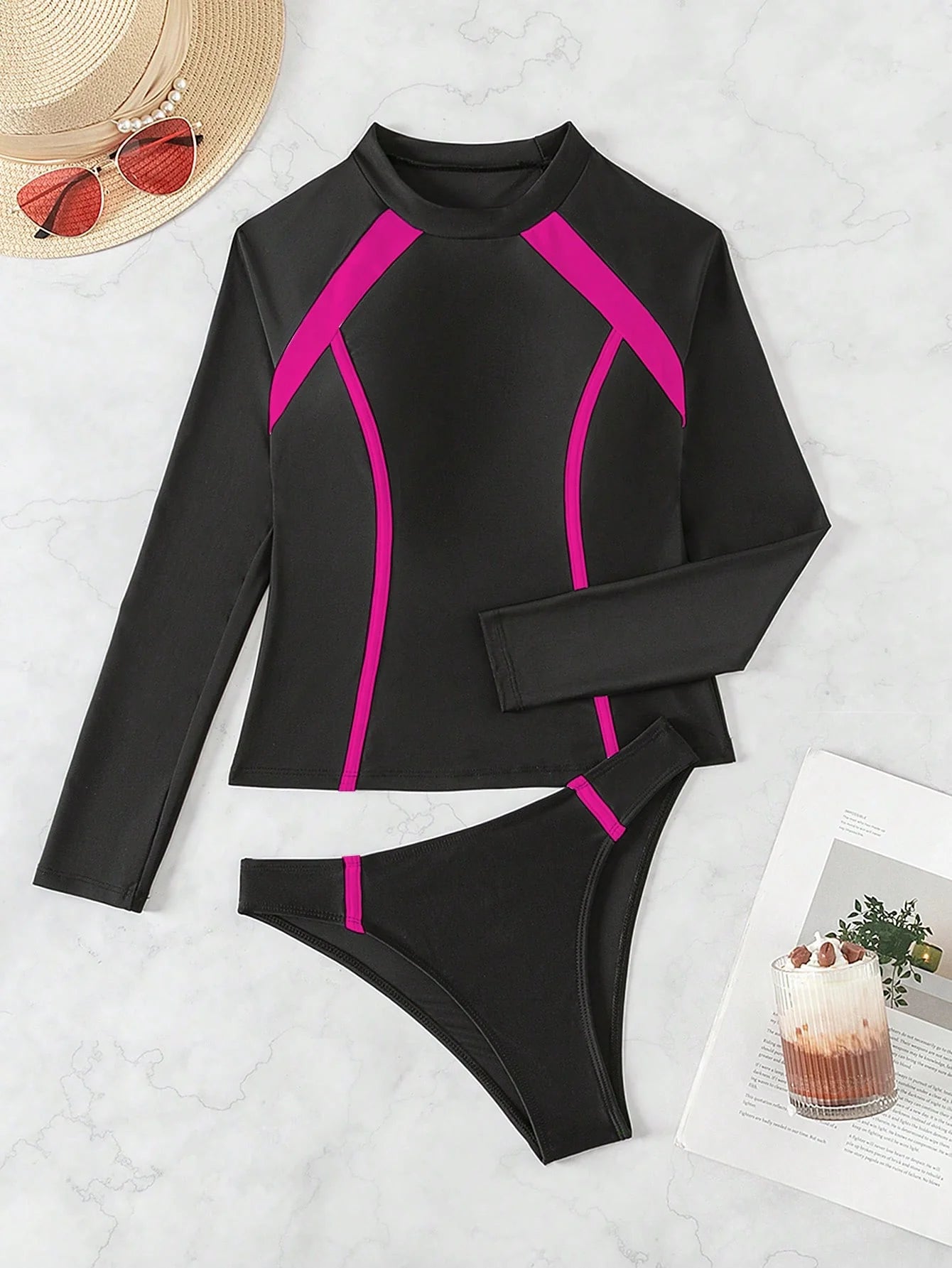 Tankini Esporte Manga Longa