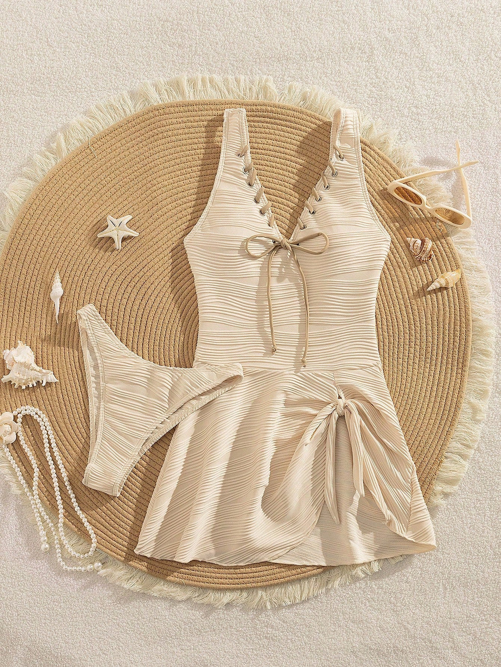 Tankini Luxo Vestido Damasco
