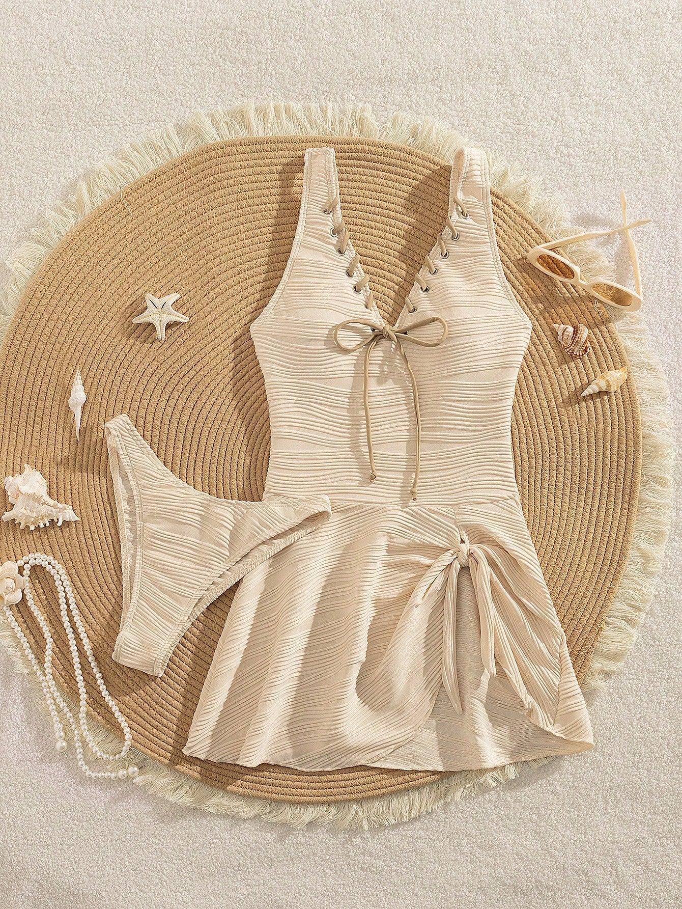 Tankini Luxo Vestido Damasco