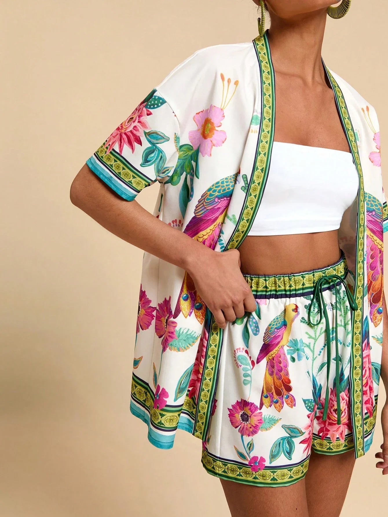 Conjunto Tropical 2 Peças Casual