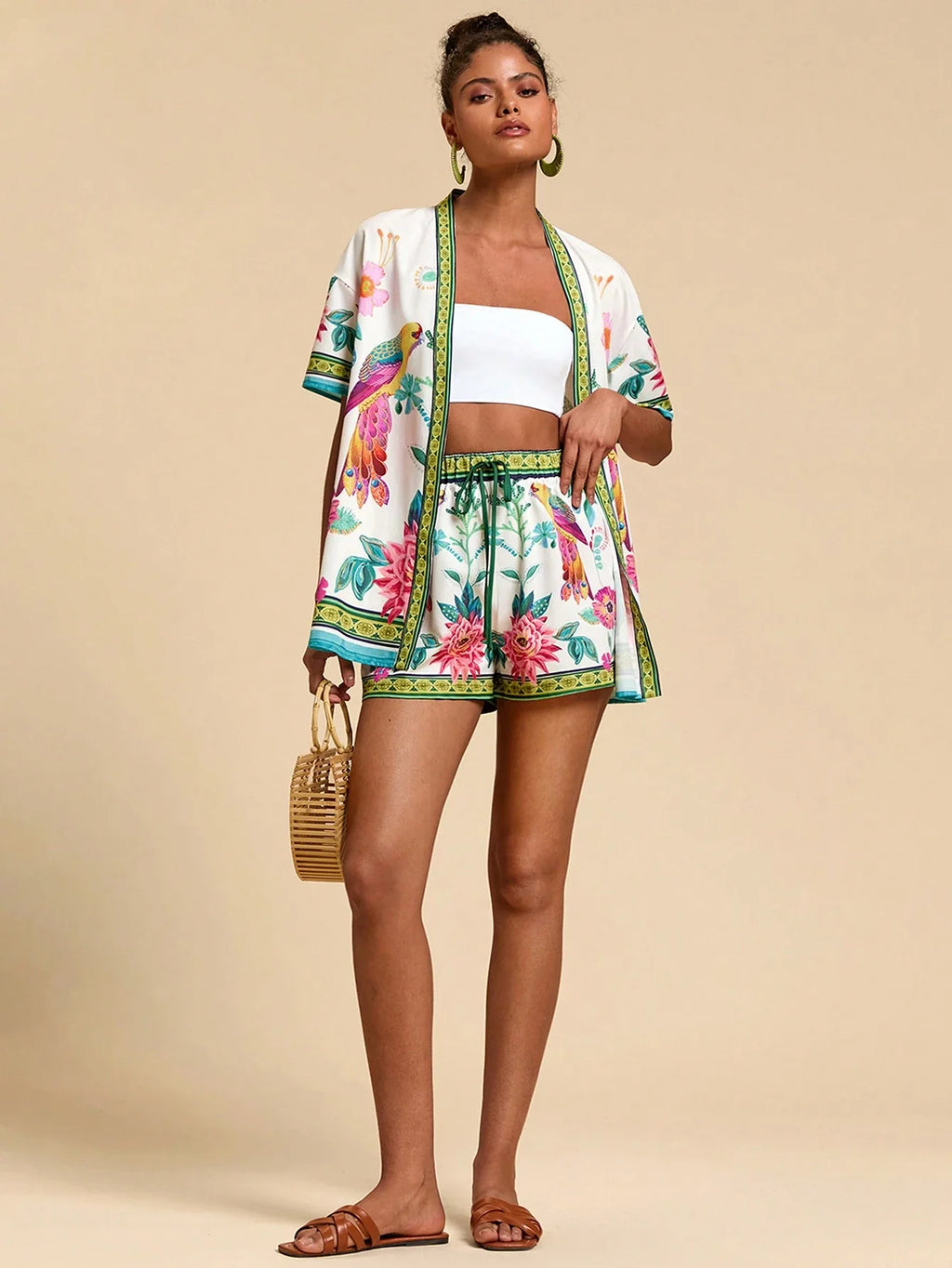 Conjunto Tropical 2 Peças Casual