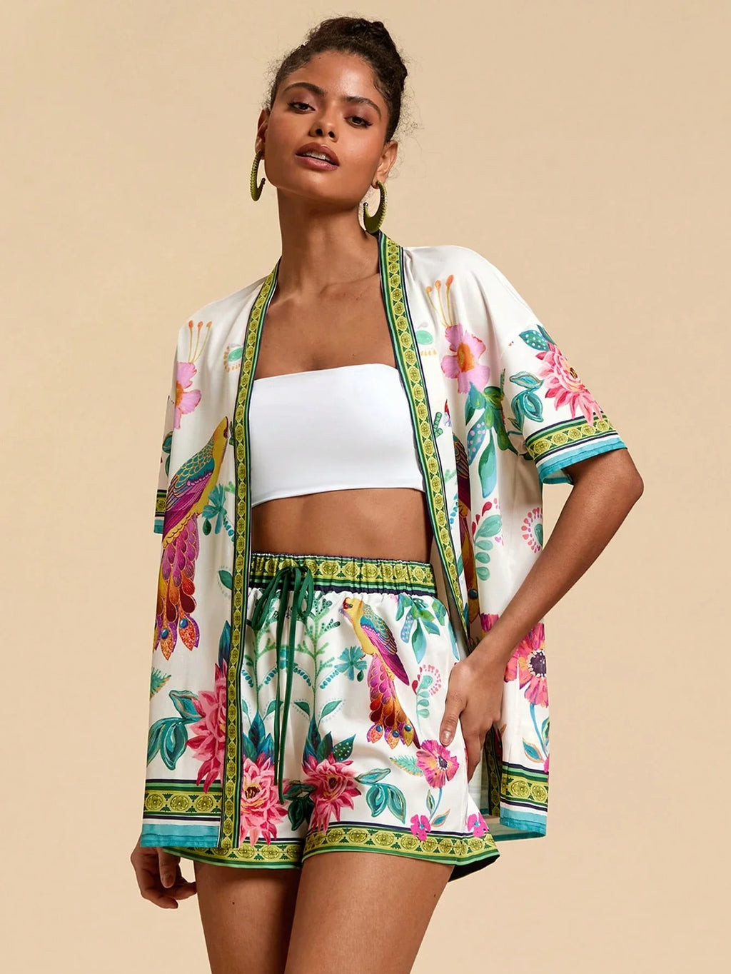 Conjunto Tropical 2 Peças Casual