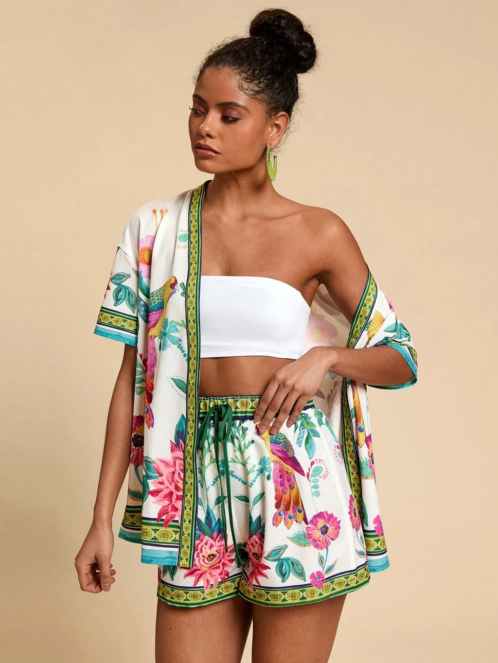 Conjunto Tropical 2 Peças Casual