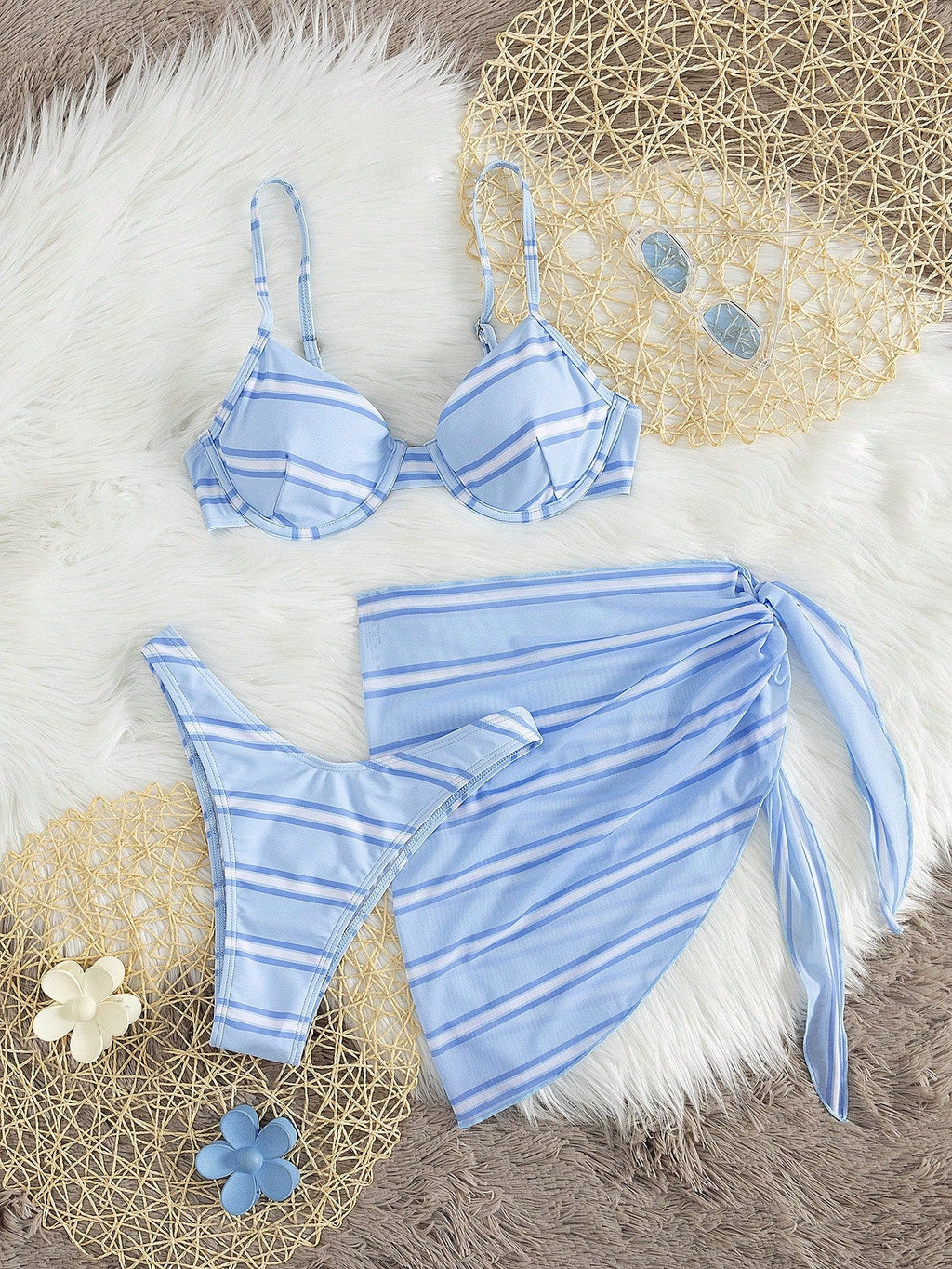 Conjunto Biquíni 3 Peças Blue