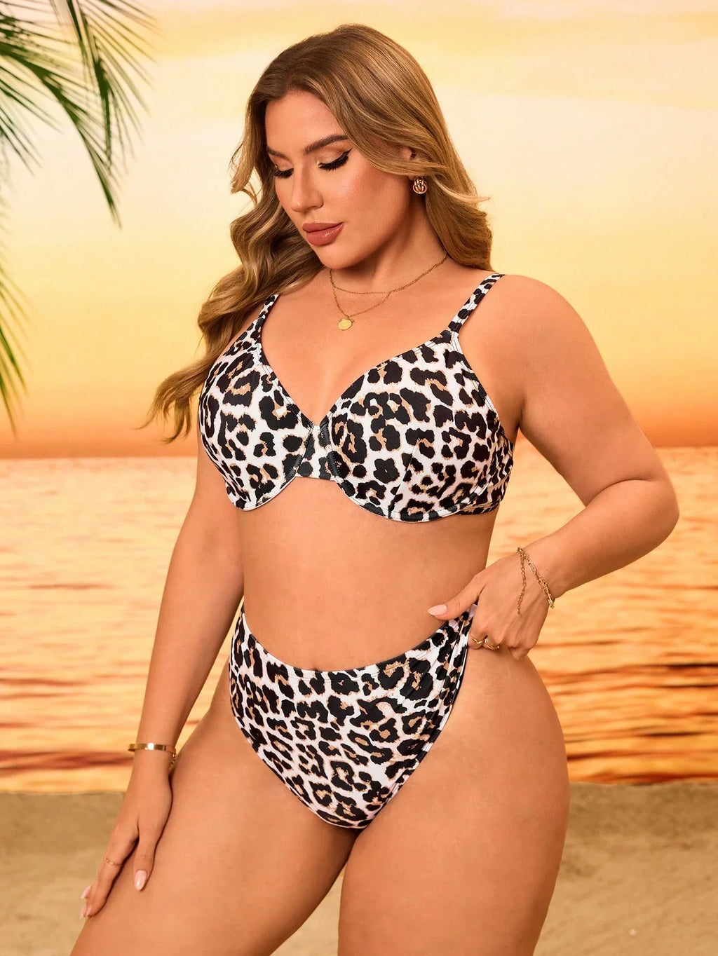 Biquíni Plus Size Animal Print