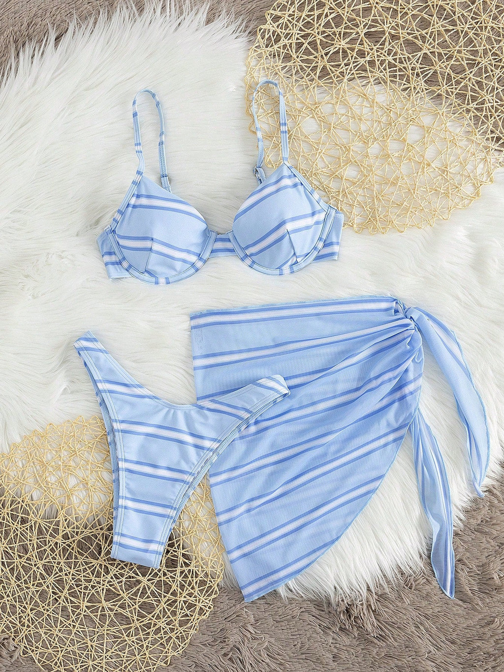 Conjunto Biquíni 3 Peças Blue