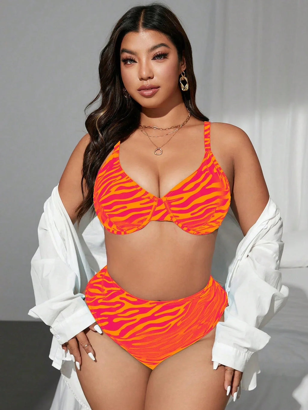 Biquíni Plus Size Zebra G4