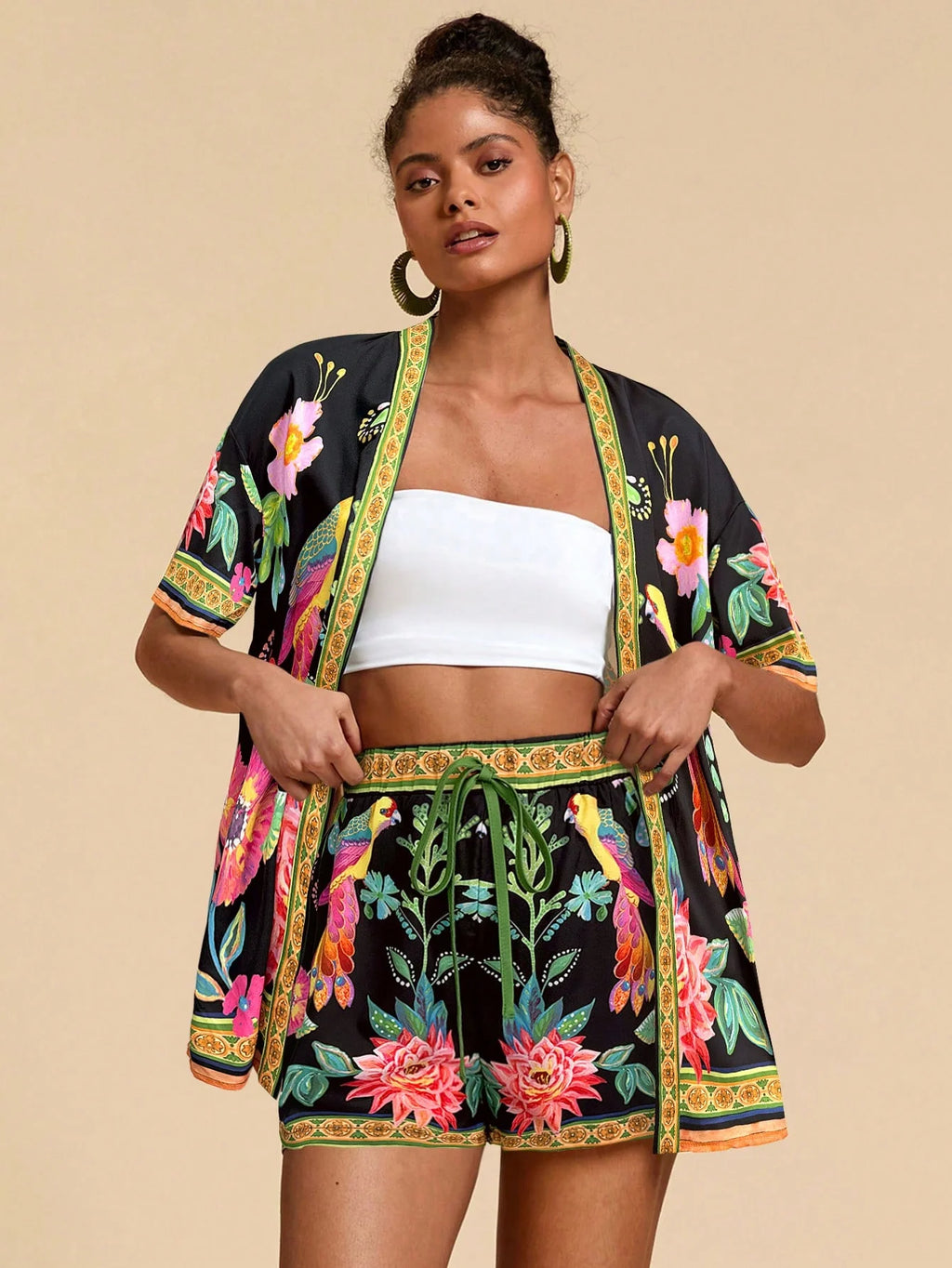 Conjunto Tropical 2 Peças Casual