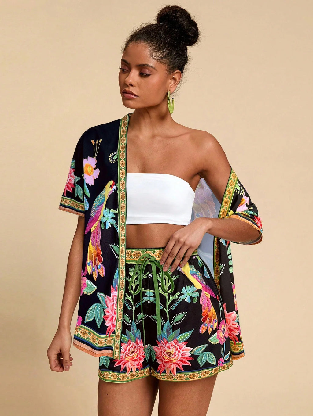 Conjunto Tropical 2 Peças Casual