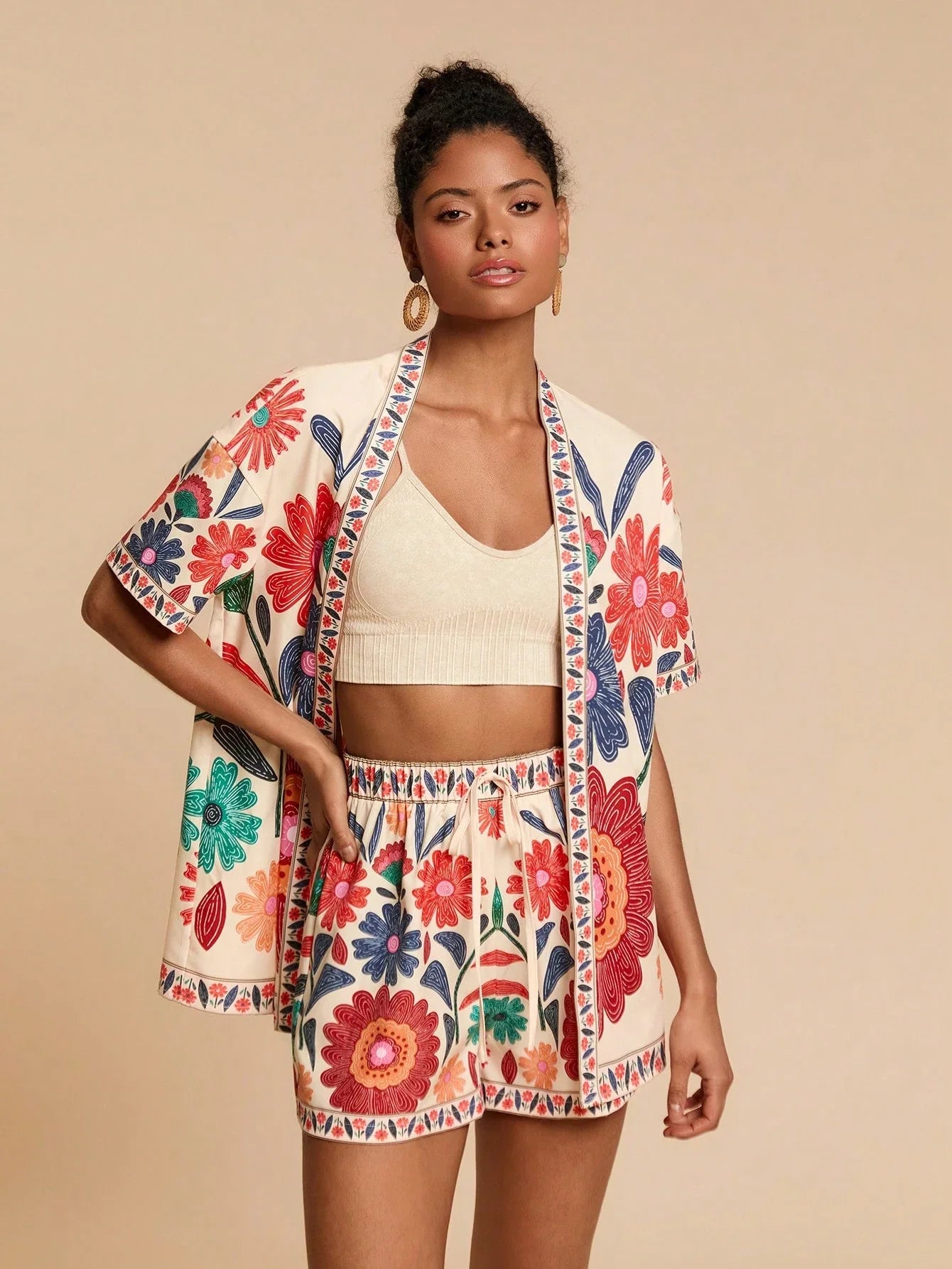 Conjunto Tropical 2 Peças Casual