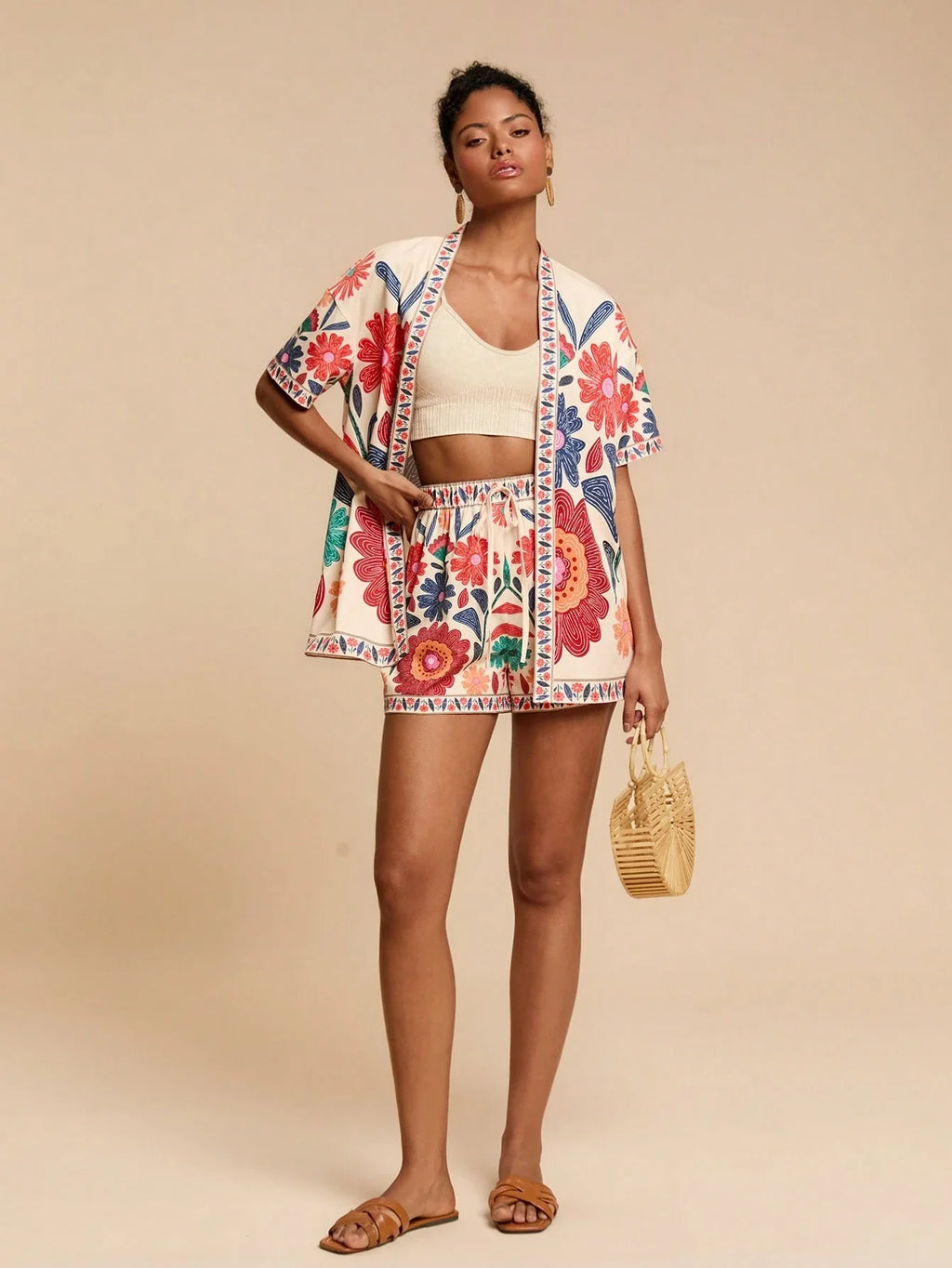 Conjunto Tropical 2 Peças Casual
