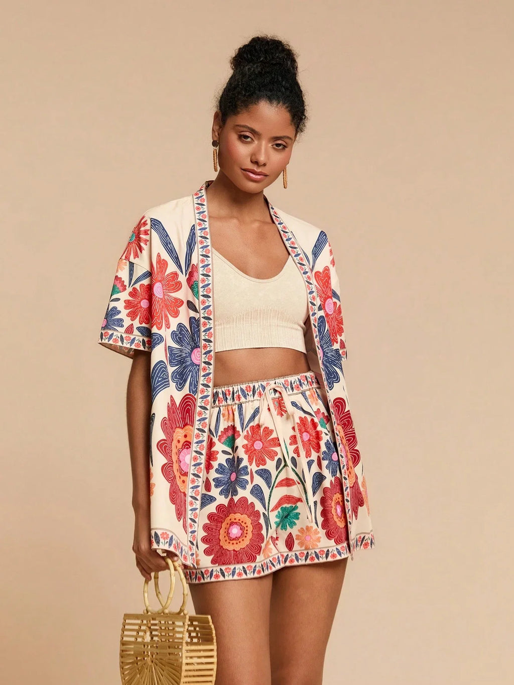 Conjunto Tropical 2 Peças Casual