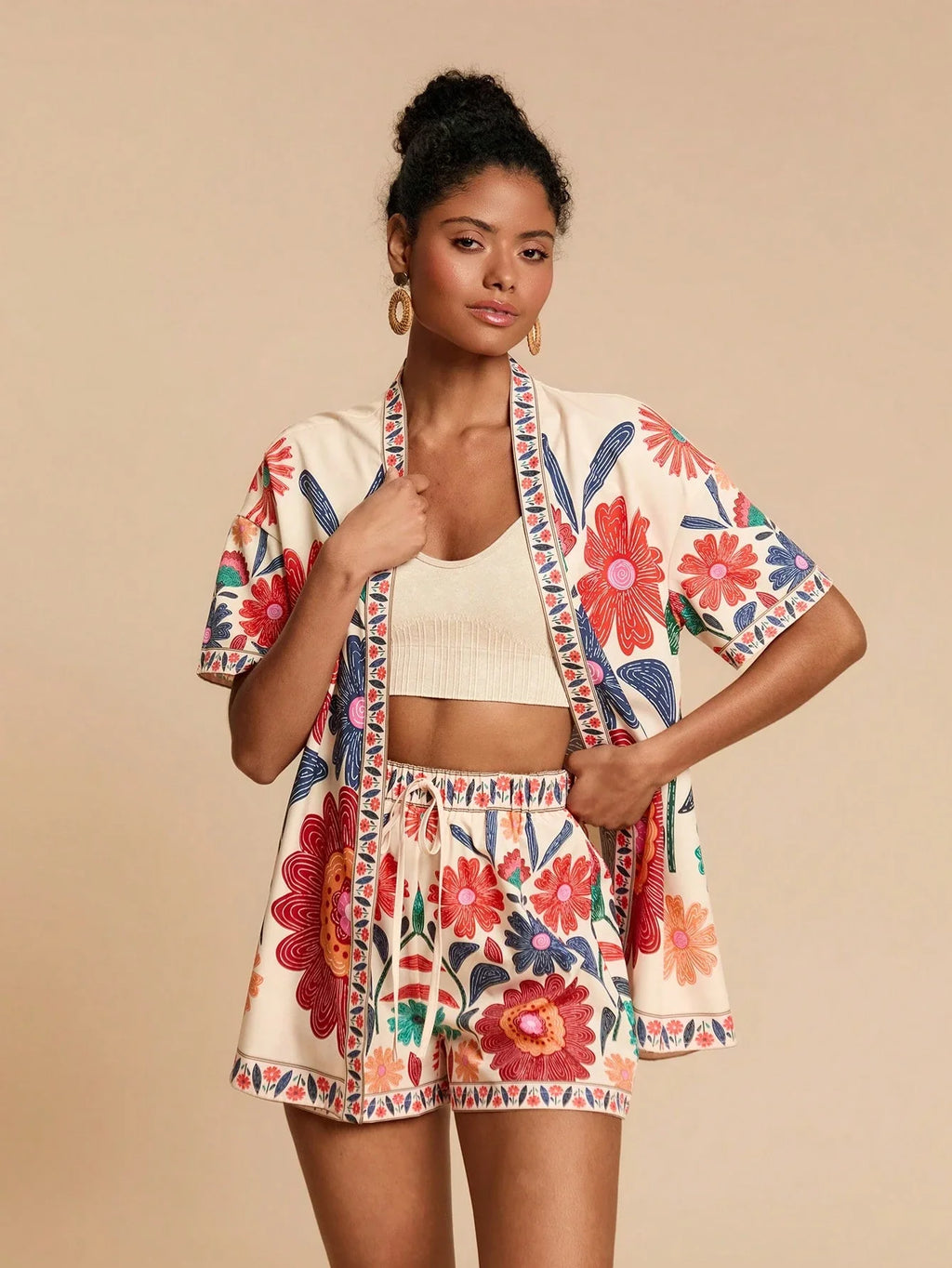 Conjunto Tropical 2 Peças Casual