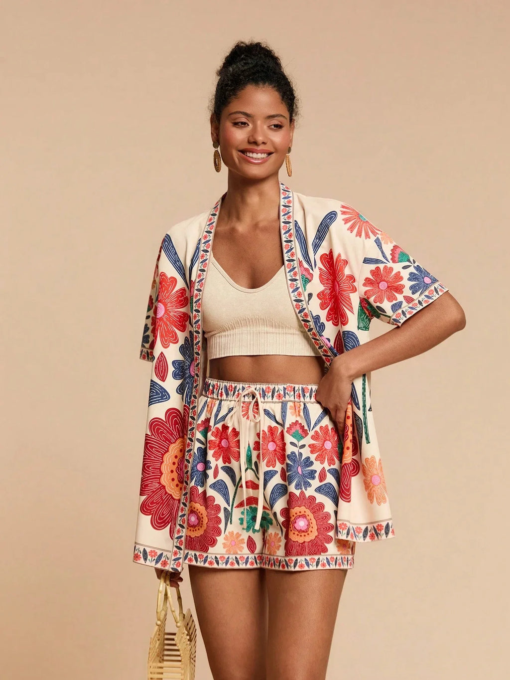 Conjunto Tropical 2 Peças Casual
