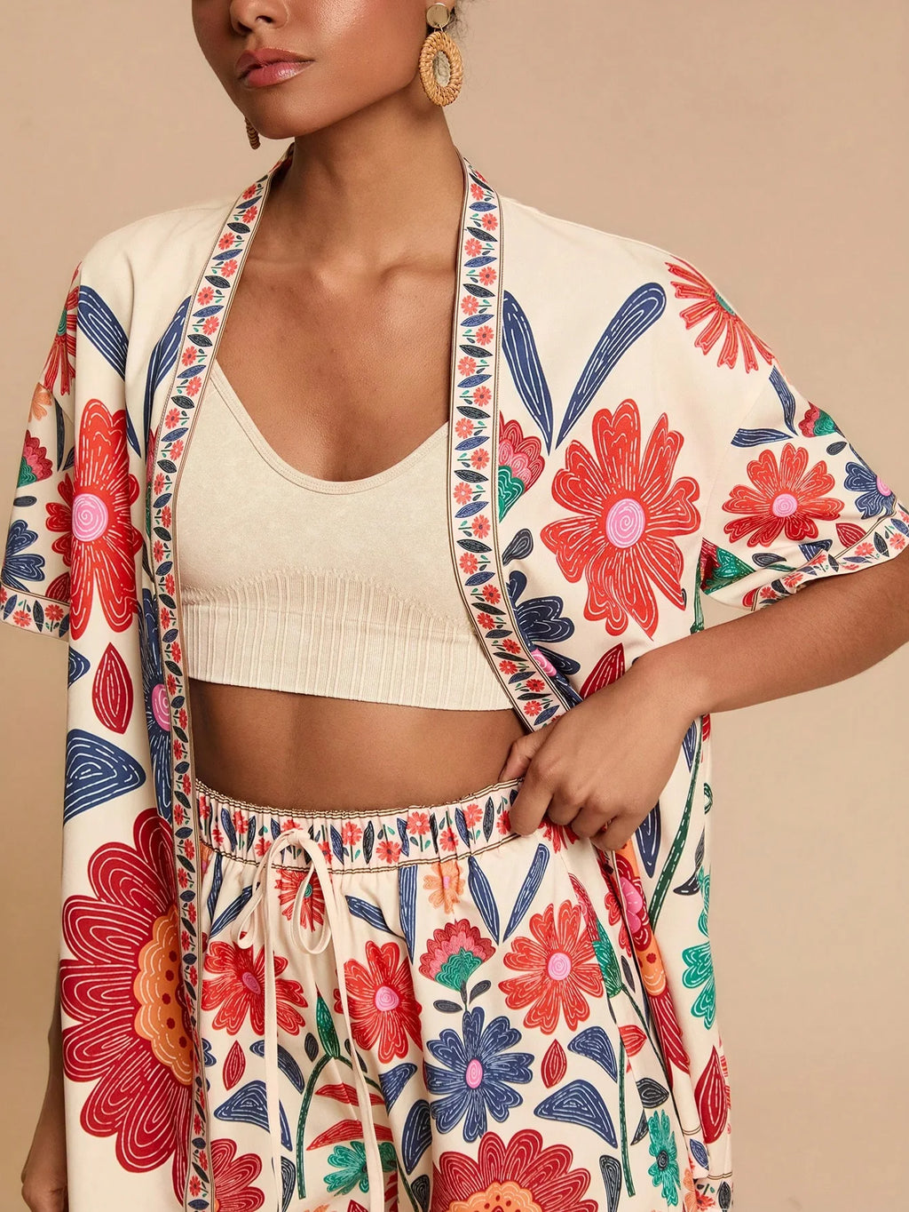 Conjunto Tropical 2 Peças Casual