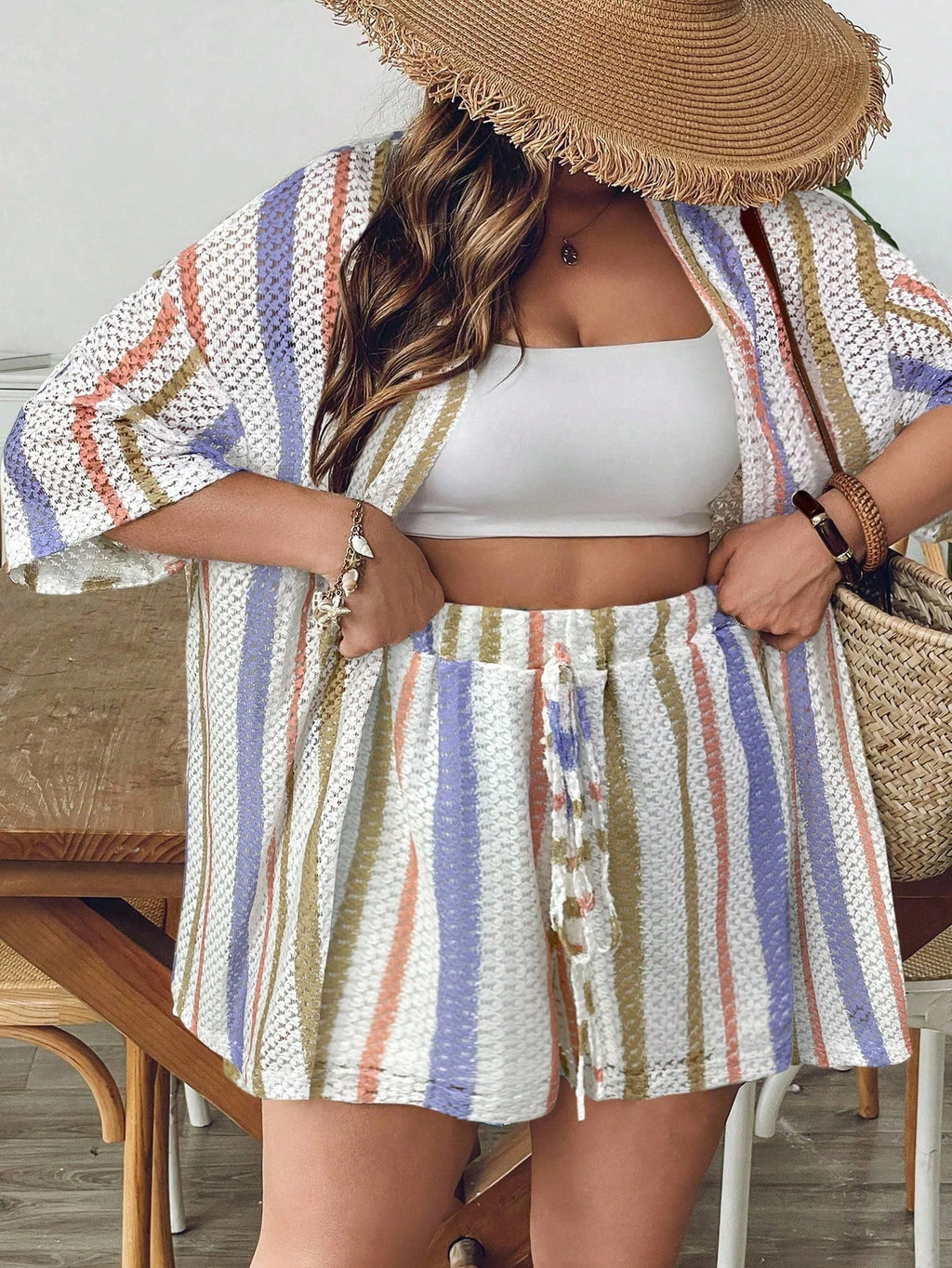 Conjunto de Saída 2 Peças Plus Size Lais