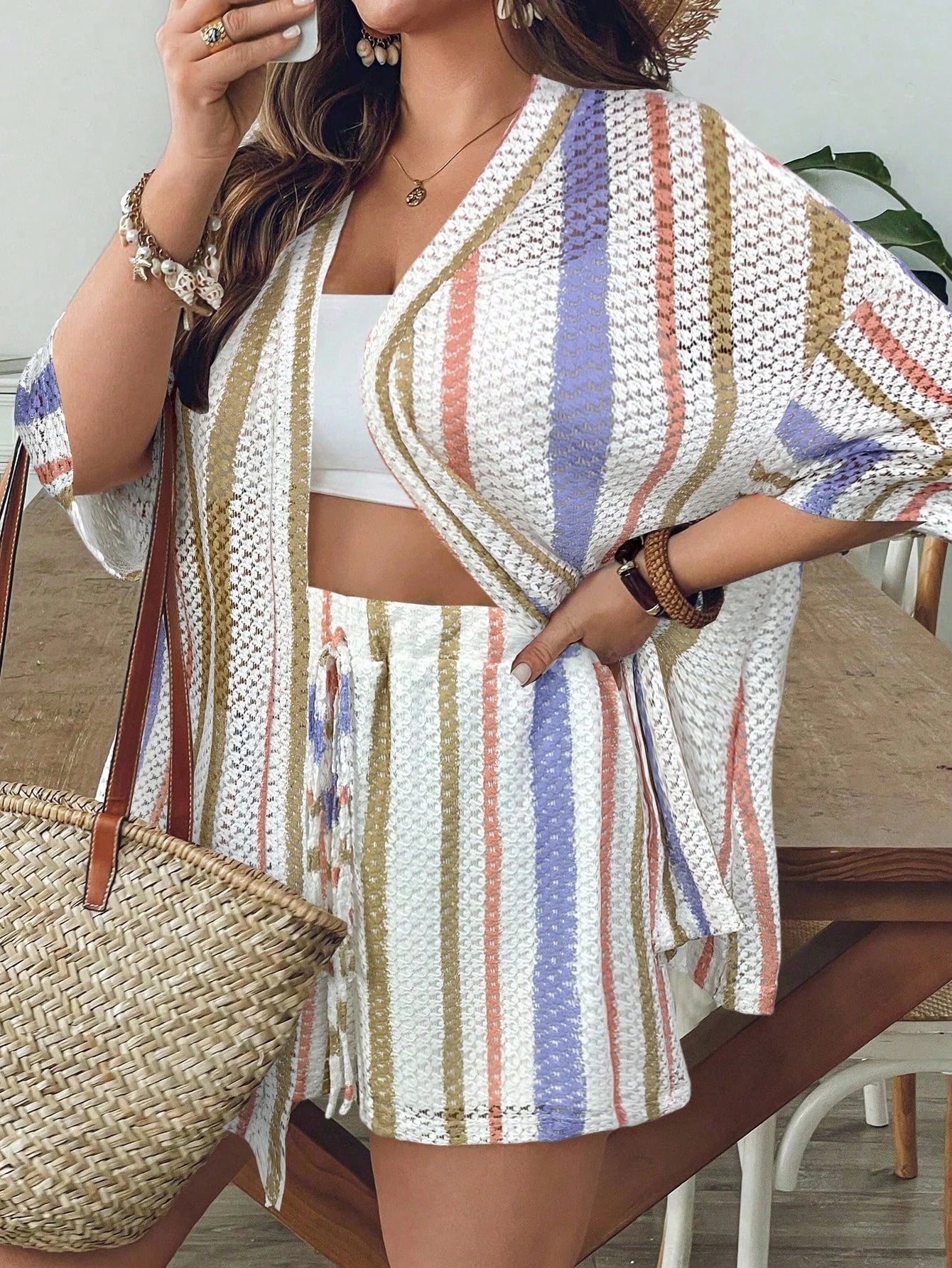 Conjunto de Saída 2 Peças Plus Size Lais