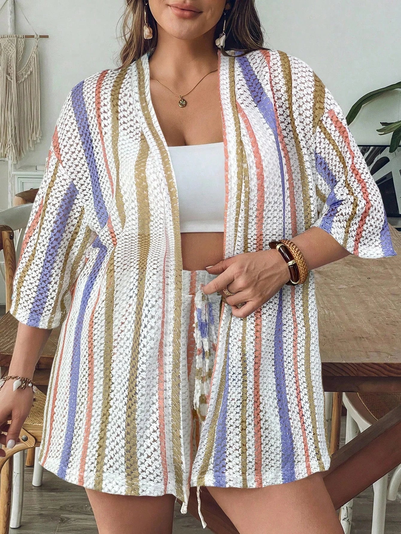 Conjunto de Saída 2 Peças Plus Size Lais