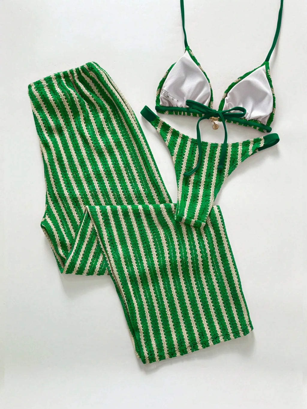 Conjunto Biquíni 3 Peças Crochê