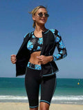 Conjunto Biquíni 3 Peças Floral