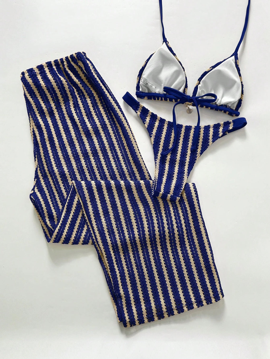 Conjunto Biquíni 3 Peças Crochê