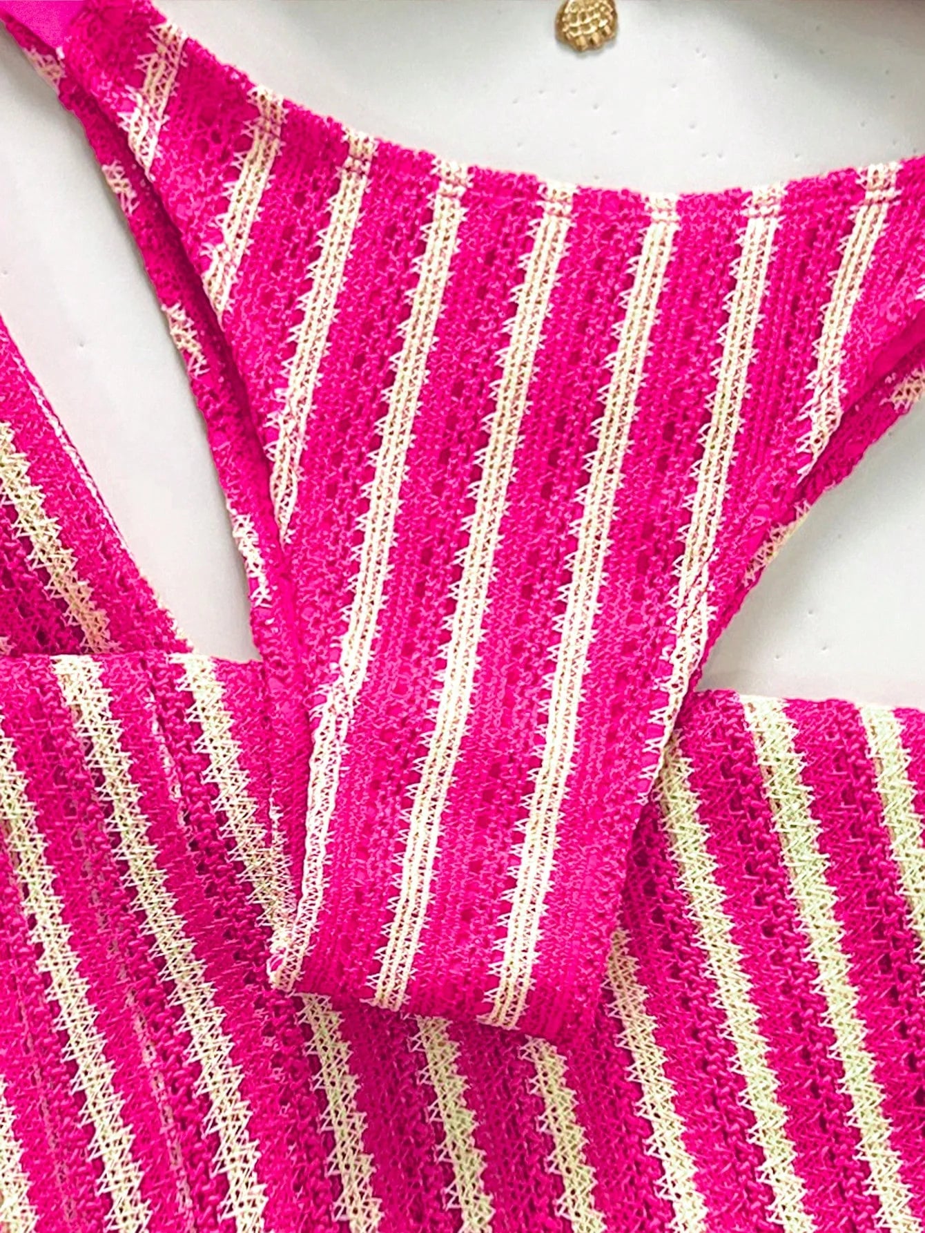 Conjunto Biquíni 3 Peças Tricô Elegante Ariela
