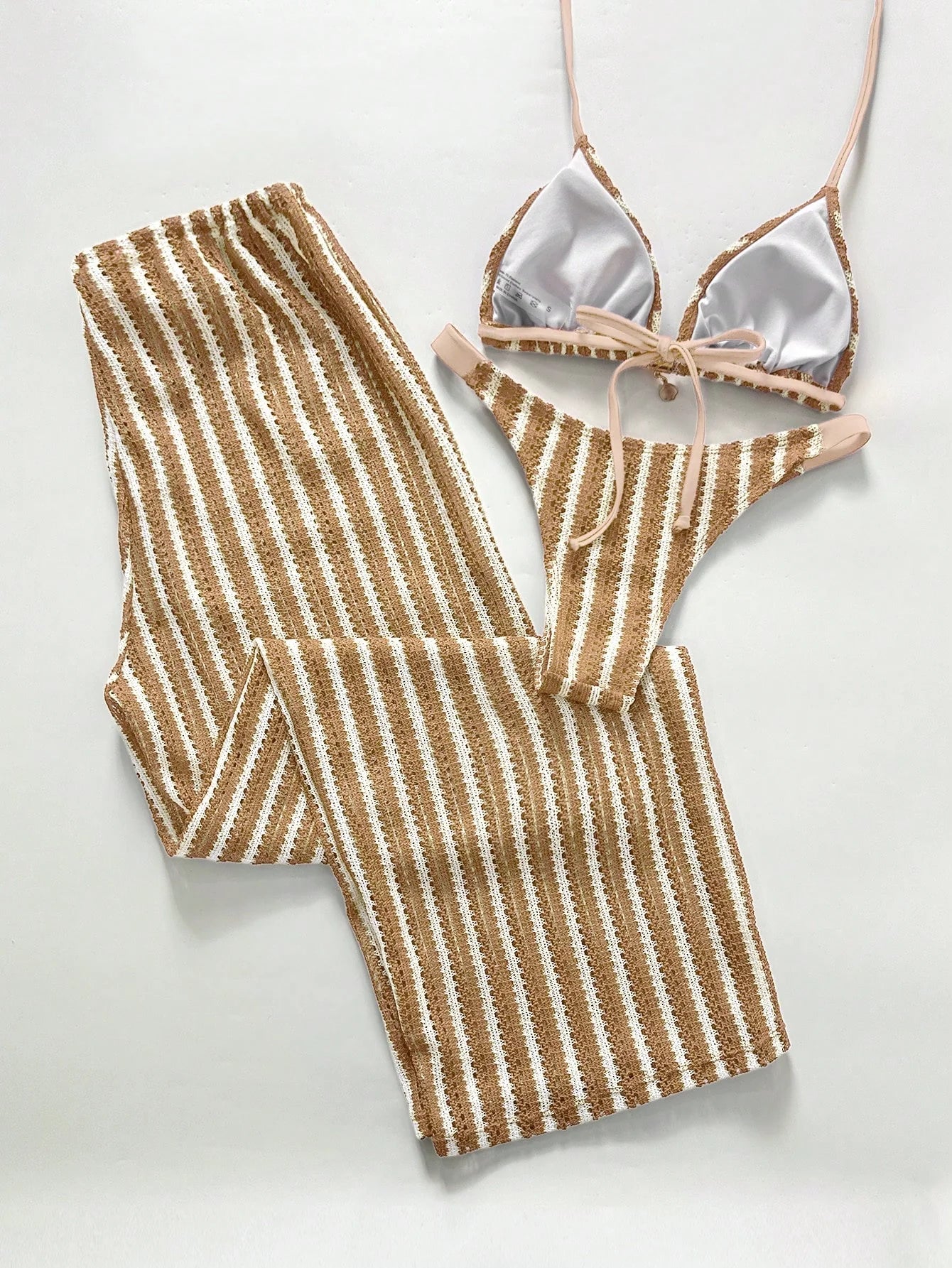Conjunto Biquíni 3 Peças Crochê
