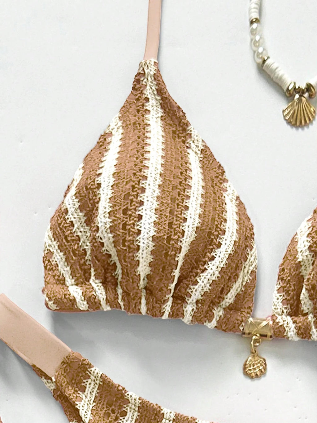 Conjunto Biquíni 3 Peças Crochê