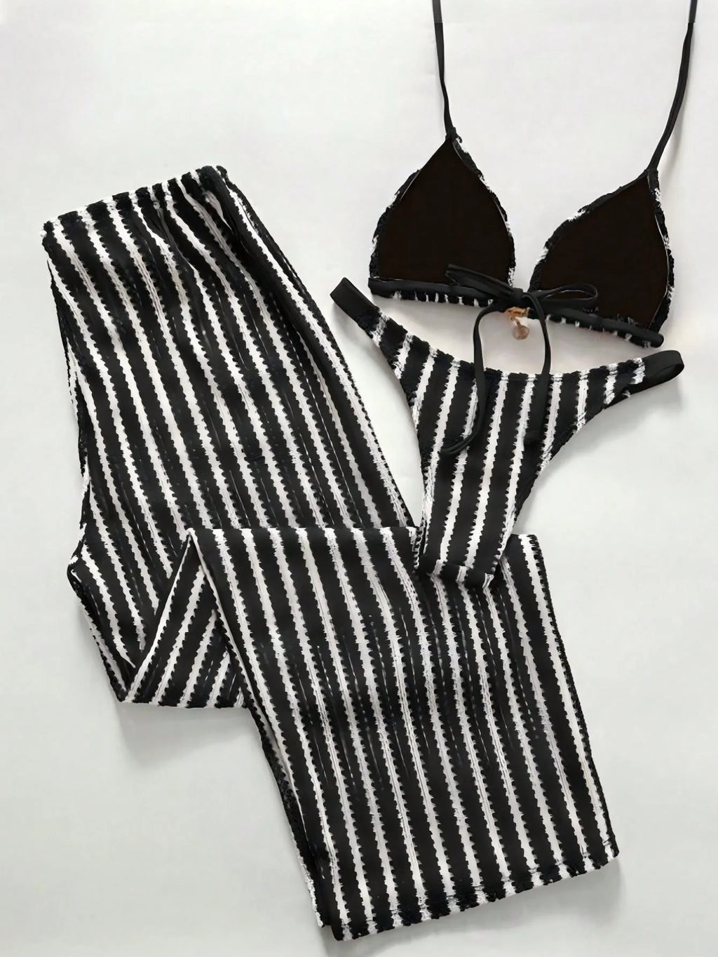 Conjunto Biquíni 3 Peças Crochê