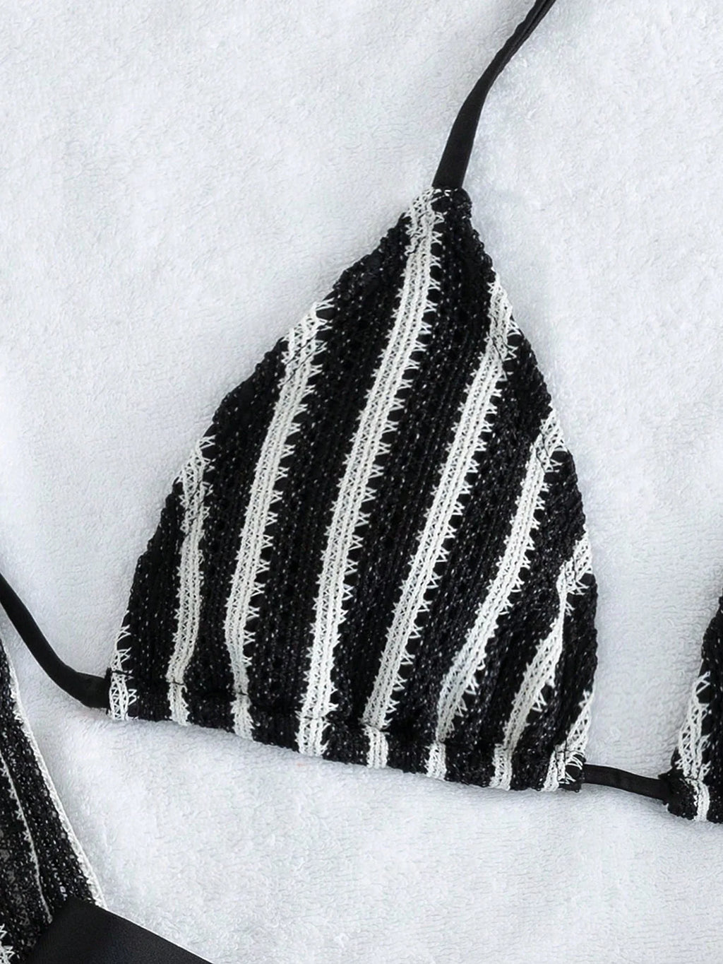 Conjunto Biquíni 3 Peças Tricô Rebeca