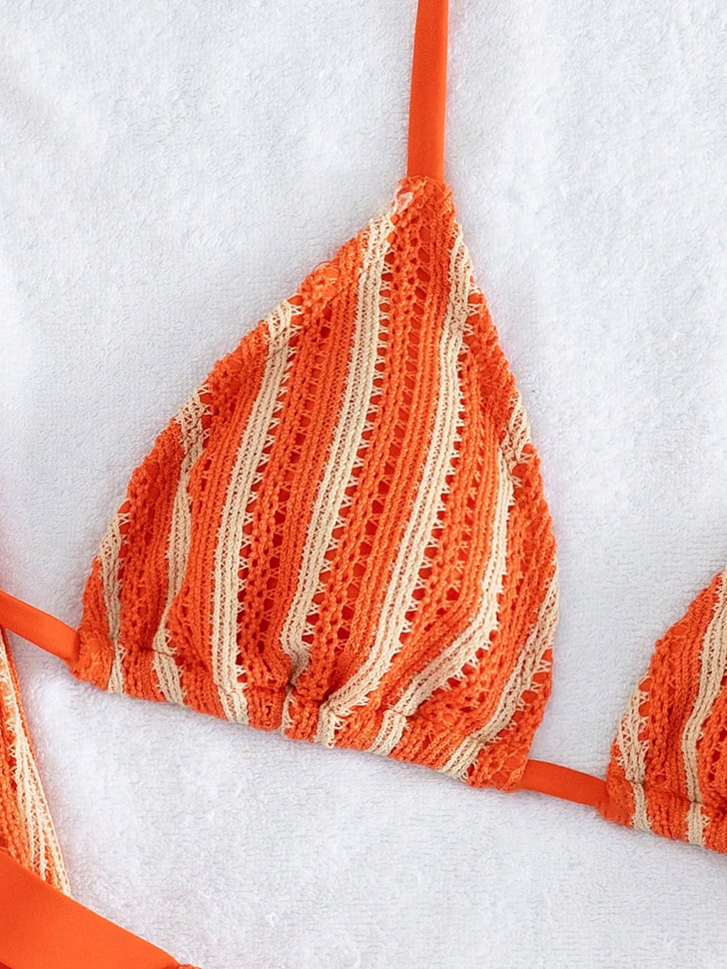 Conjunto Biquíni 3 Peças Tricô Rebeca