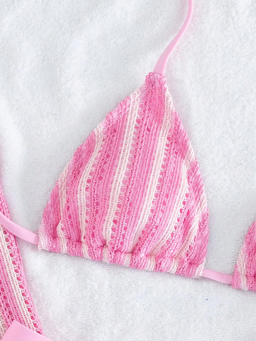 Conjunto Biquíni 3 Peças Tricô Rebeca