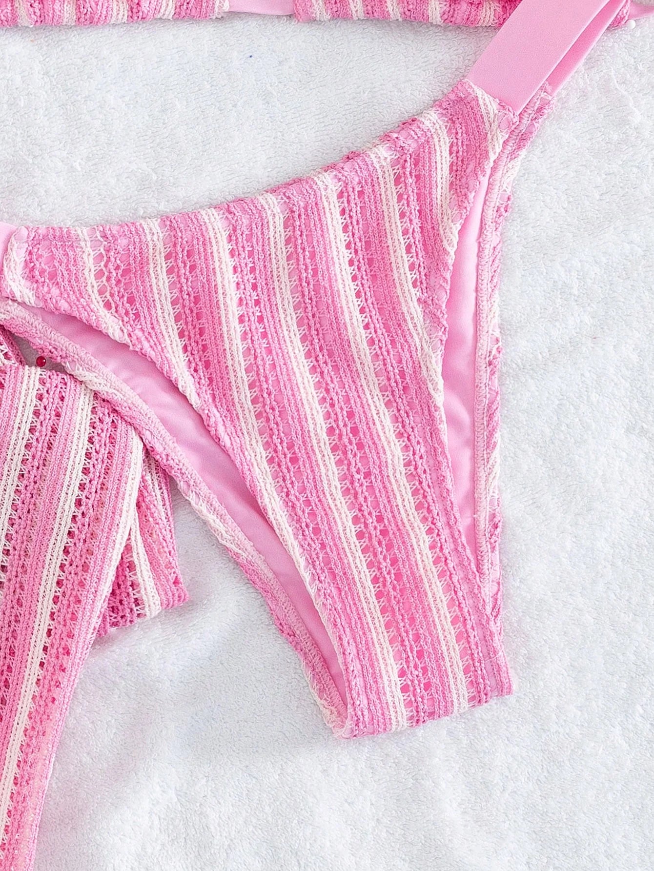 Conjunto Biquíni 3 Peças Tricô Rebeca