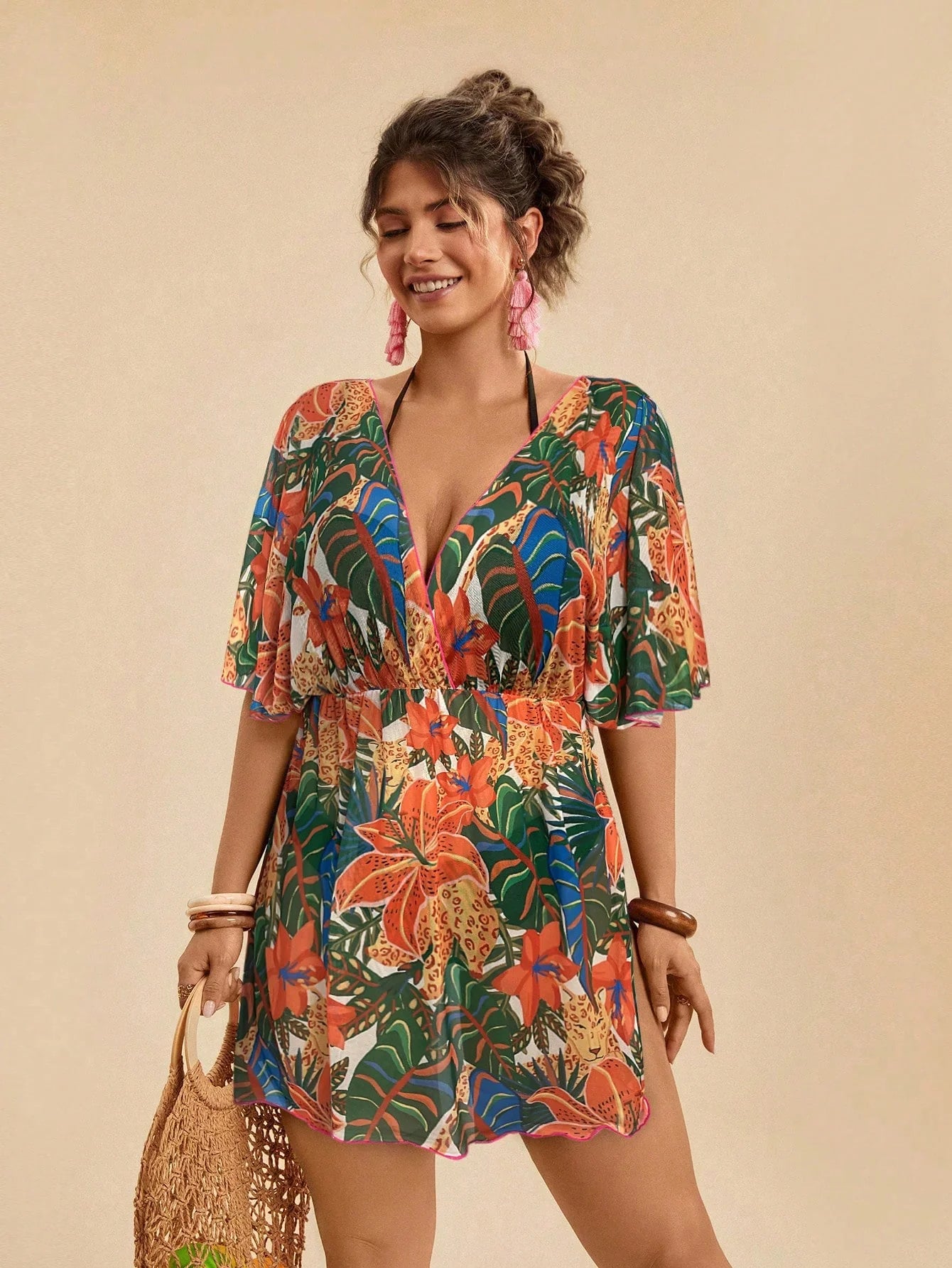 Saída de Praia Plus Size Leandra