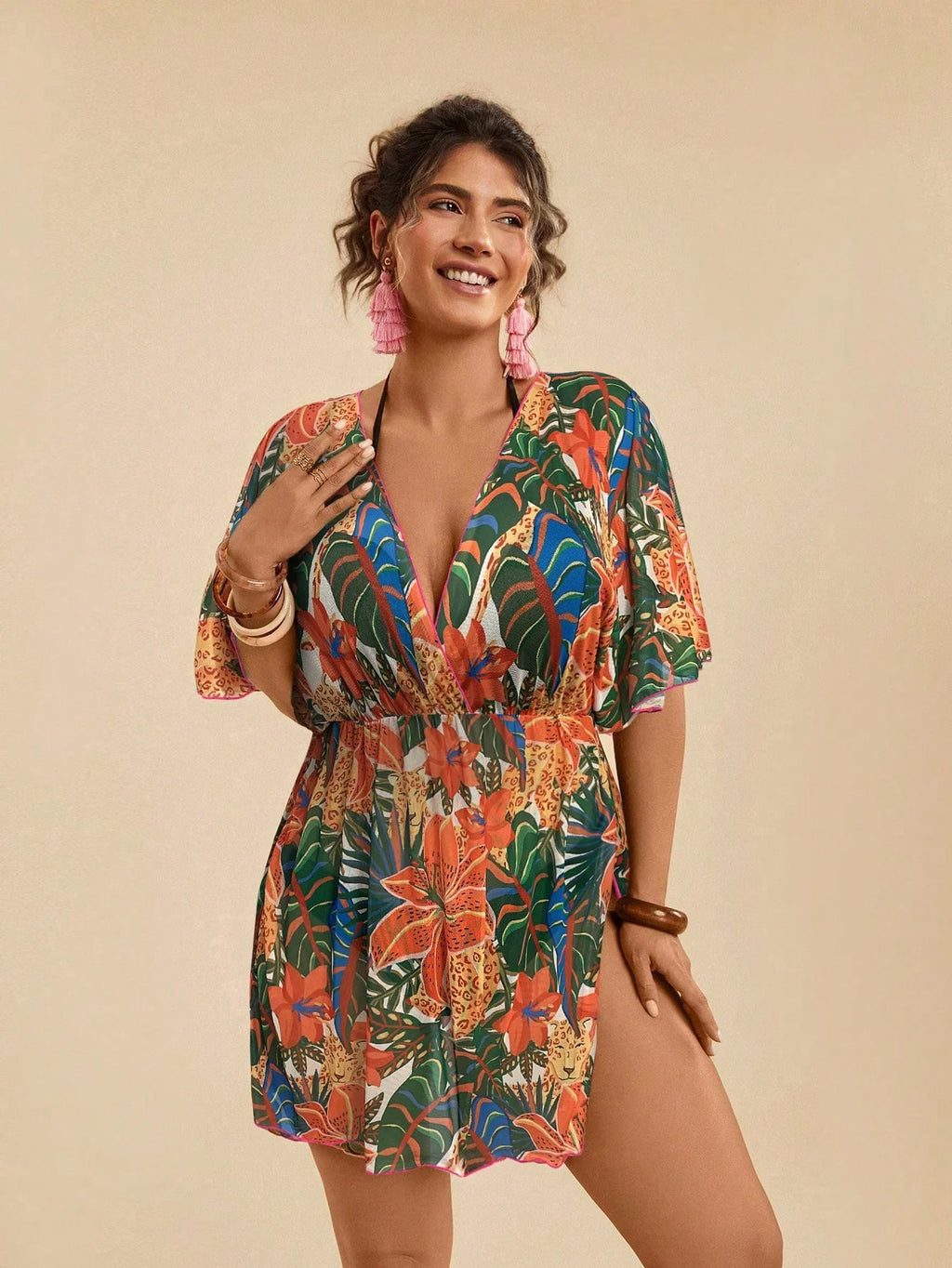 Saída de Praia Plus Size Leandra