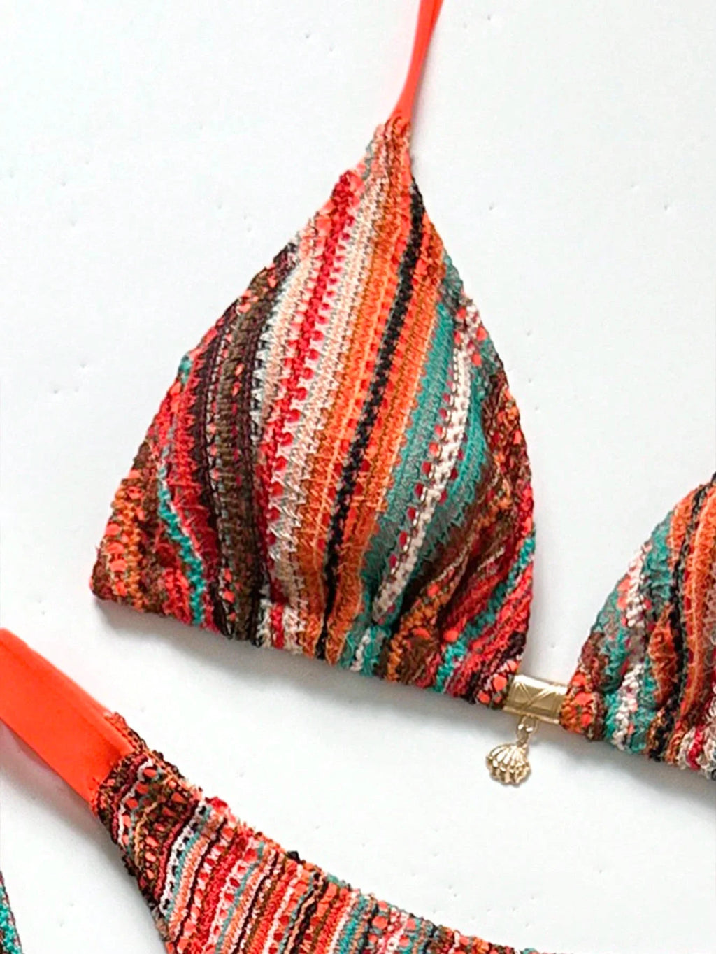 Conjunto Biquíni 3 Peças Tricô Elegante Ariela