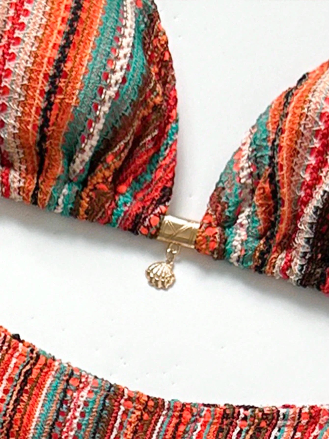 Conjunto Biquíni 3 Peças Tricô Elegante Ariela