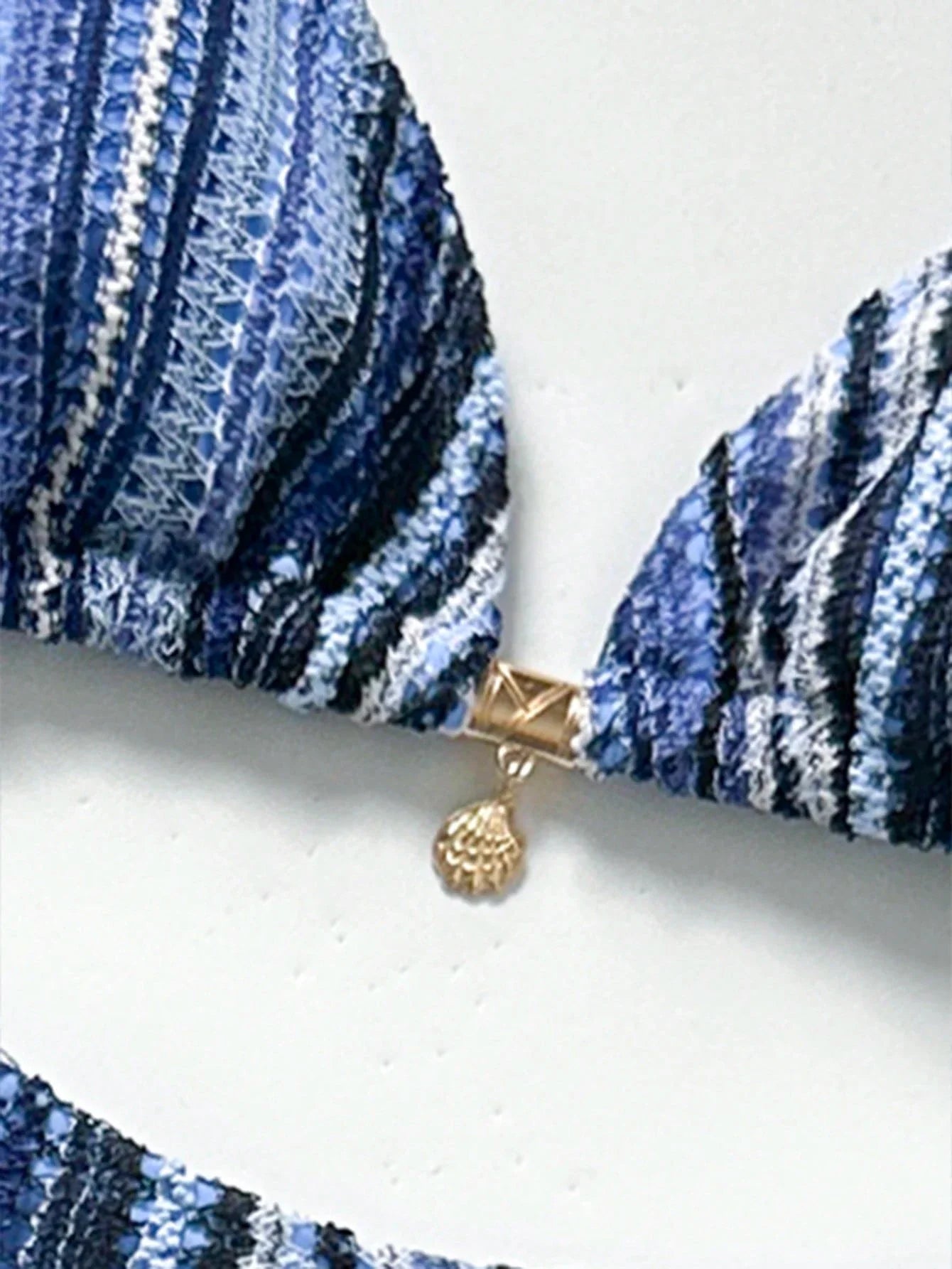 Conjunto Biquíni 3 Peças Tricô Elegante Ariela