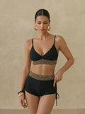 Conjunto Biquíni Shorts 2 Peças Texturizado Ana