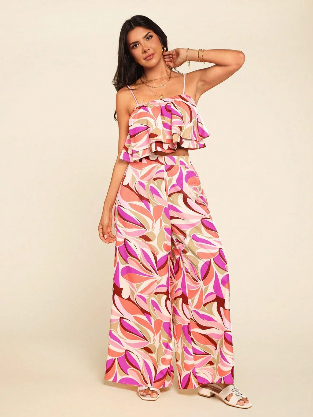 Conjunto 2 Peças Cropped Regata Diana