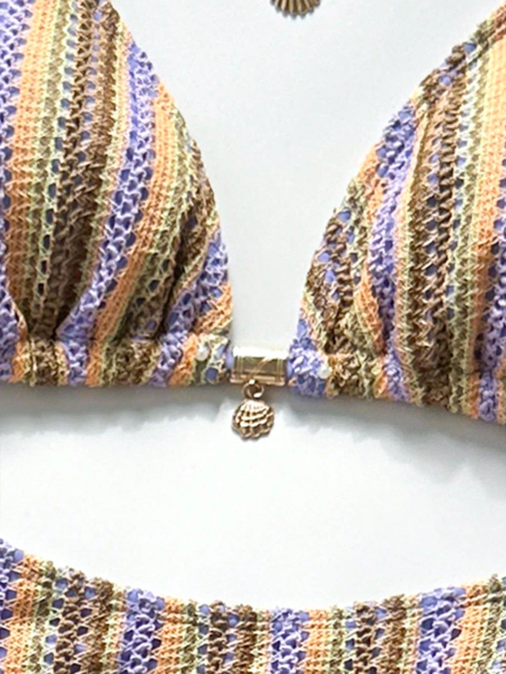 Conjunto Biquíni 3 Peças Tricô Elegante Ariela