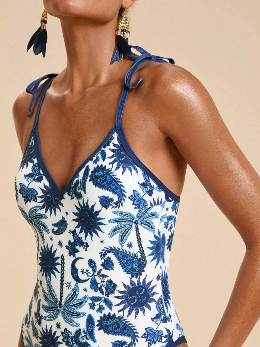 Maiô Minimalista Tropical Francesca