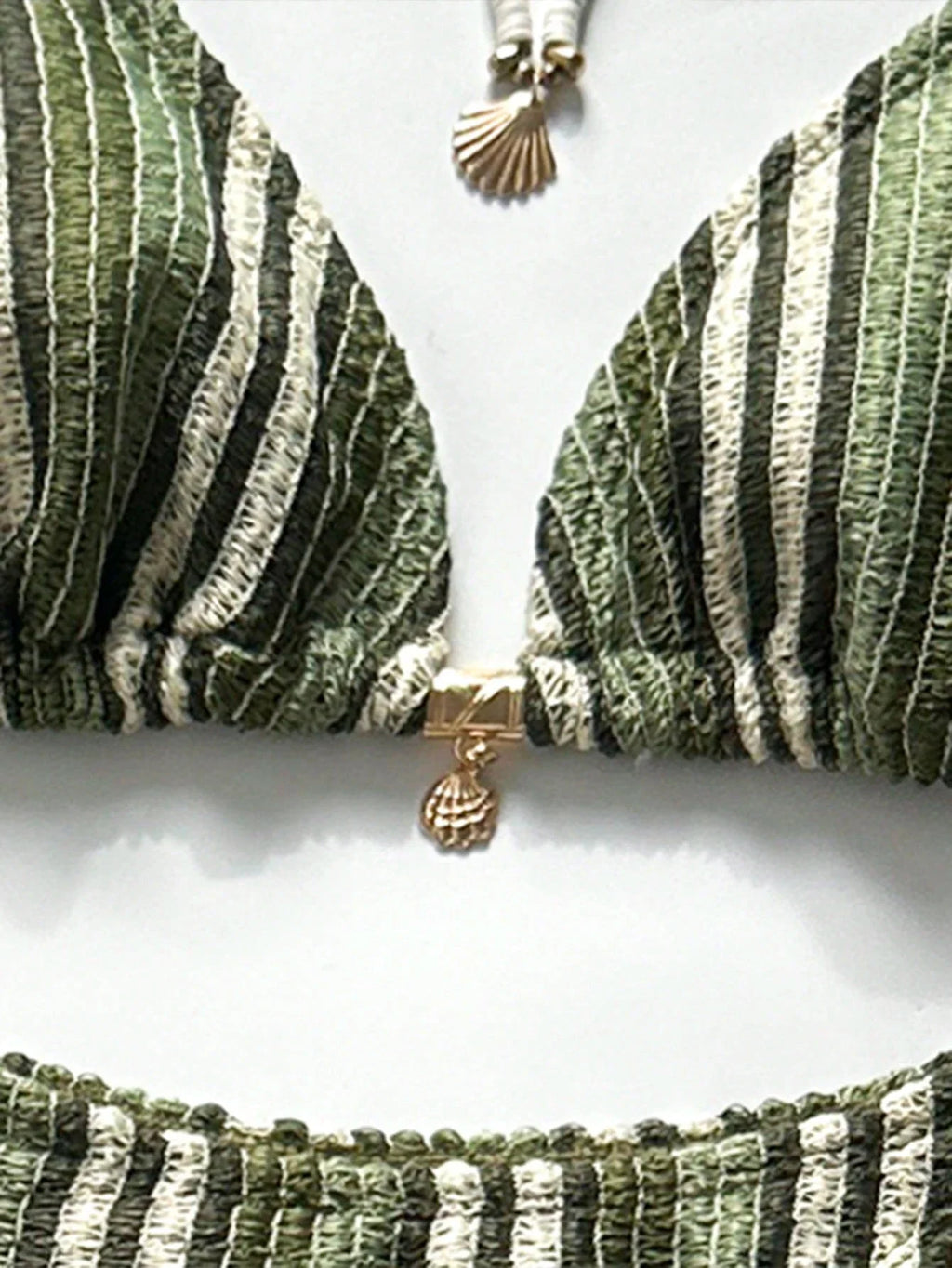 Conjunto Biquíni 3 Peças Tricô Elegante Ariela