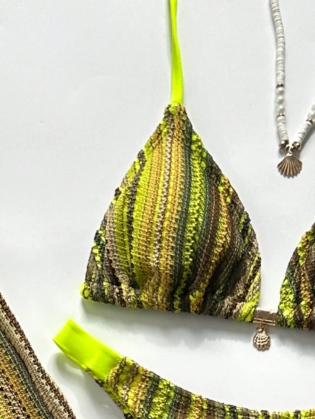 Conjunto Biquíni 3 Peças Tricô Elegante Ariela