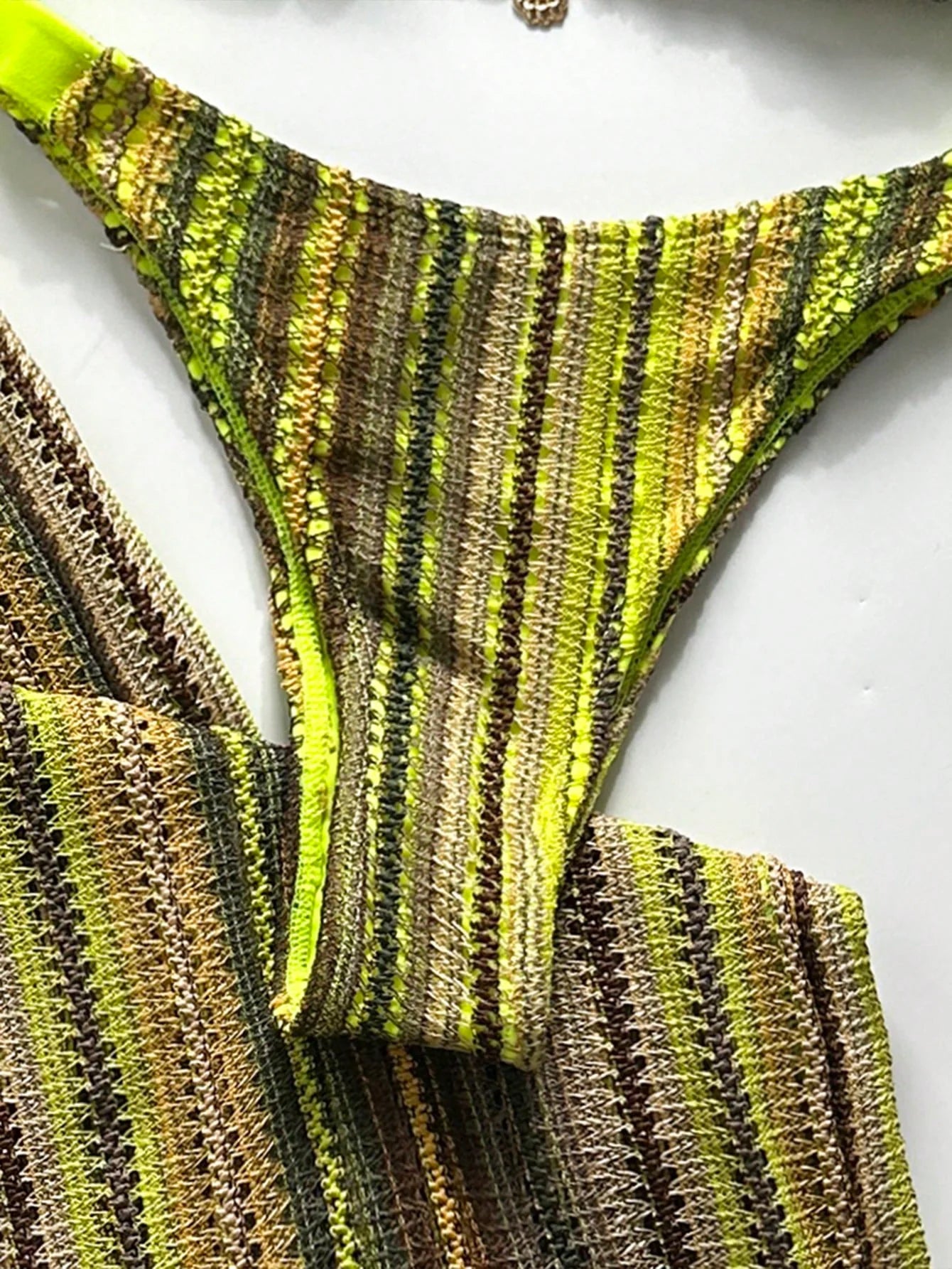 Conjunto Biquíni 3 Peças Tricô Elegante Ariela